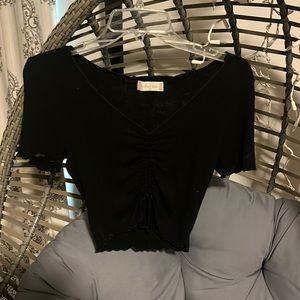Altar’d state M black crop top